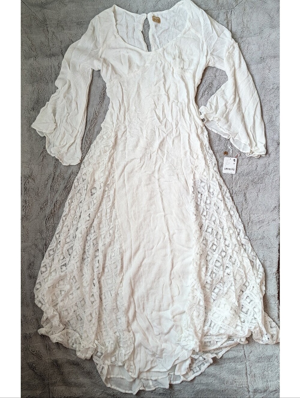 NWT Free People Hazel Maxi Dress in Ivory